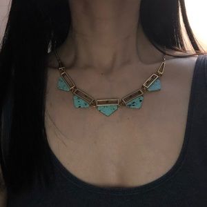 Jcrew factory turquoise-like necklace